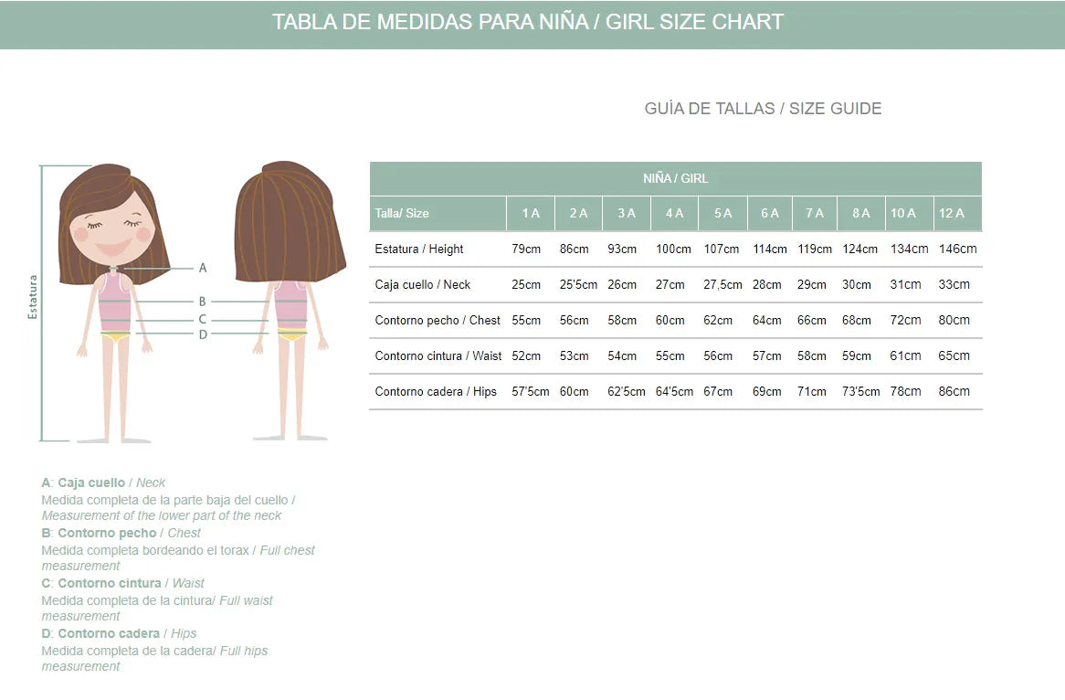 Vestido gasa celeste con puntilla beig "Doris" - PARDALETS