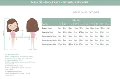 Vestido gasa celeste con puntilla beig "Doris" - PARDALETS