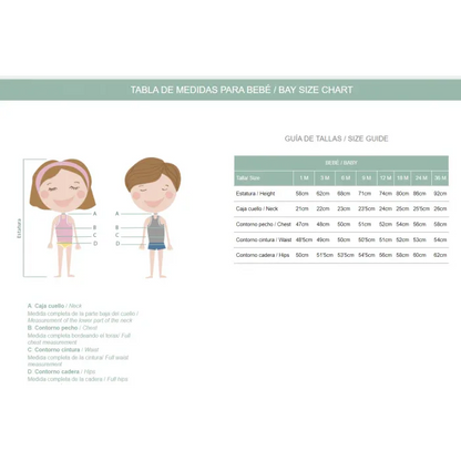 Vestido con braguita tul rosa empolvado "Dafne" - PARDALETS