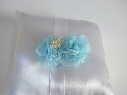 Tocado 2 flores celestes - PARDALETS