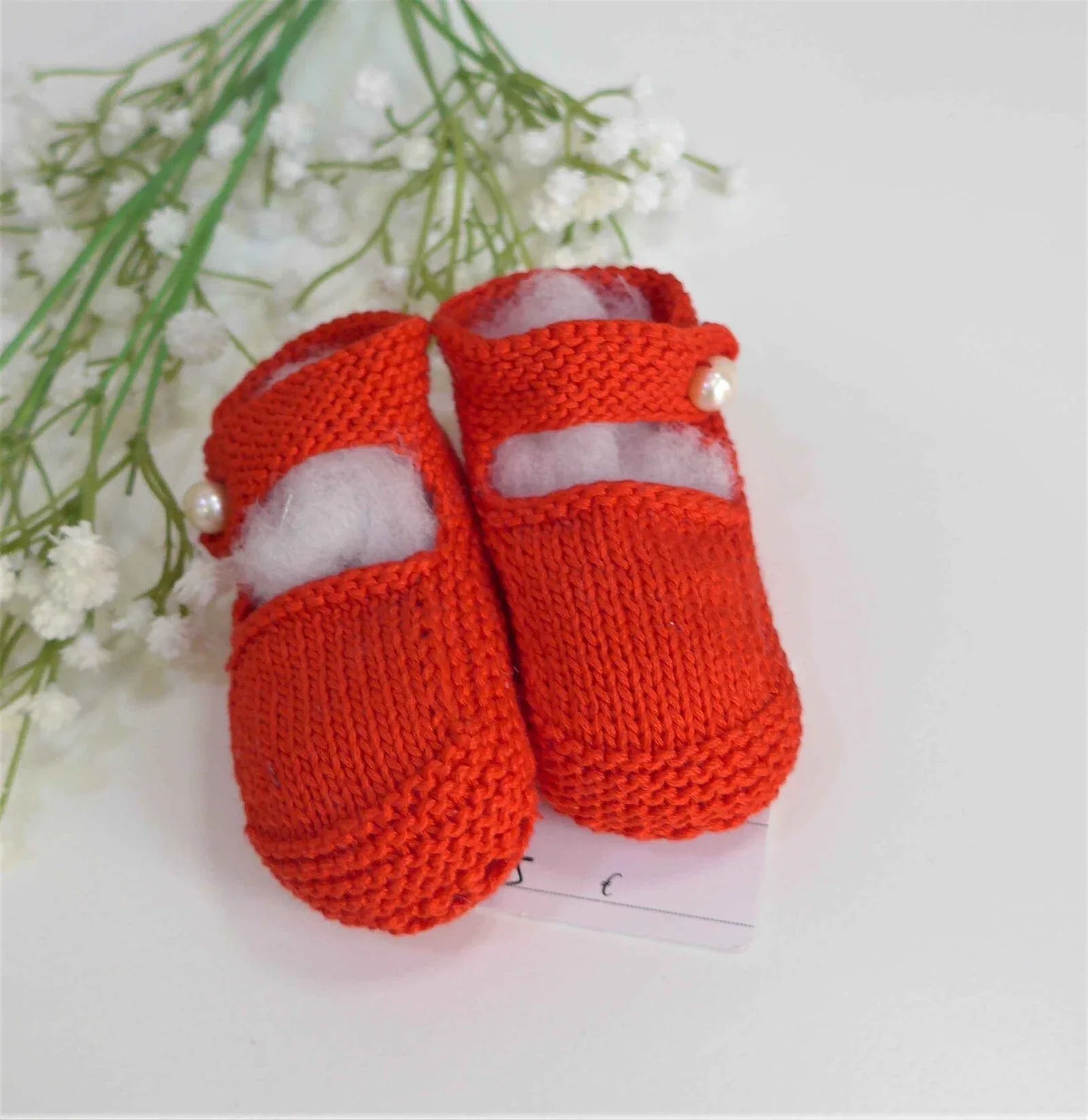 Merceditas rojas hechas a mano - PARDALETS