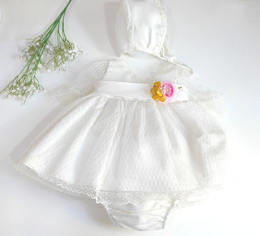 Jesusito lino y tul beig SIN CAPOTA - PARDALETS