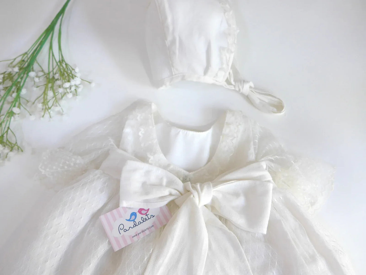 Jesusito lino y tul beig SIN CAPOTA - PARDALETS