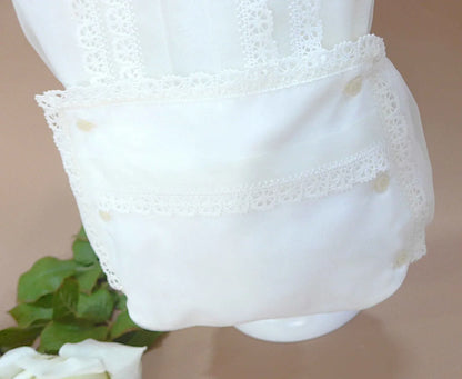 Conjunto camisa organza beig y braguita - PARDALETS