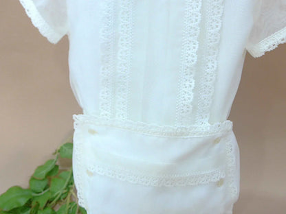 Conjunto camisa organza beig y braguita - PARDALETS