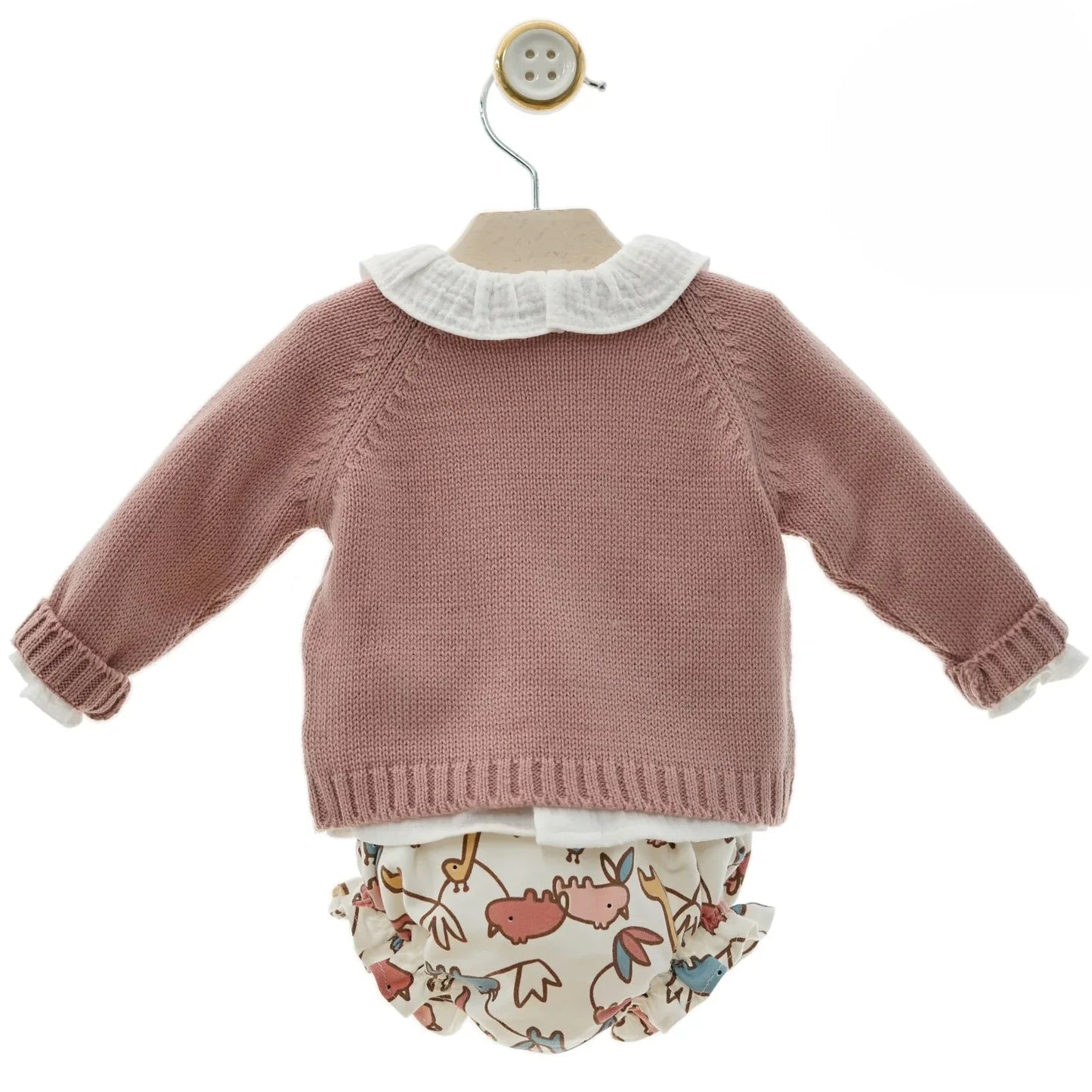 Conjunto 3 piezas jirafa rosa - PARDALETS