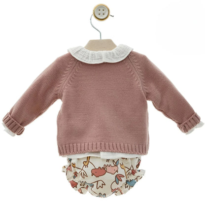 Conjunto 3 piezas jirafa rosa - PARDALETS