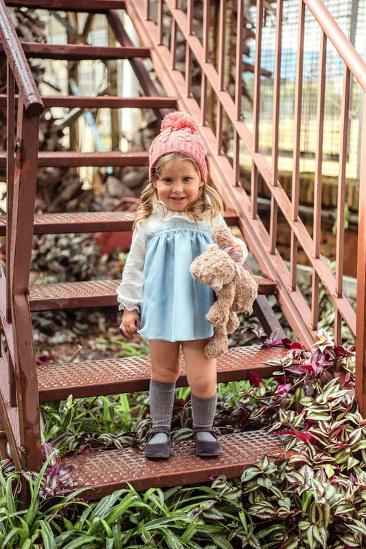 Jesusito blanco y azul porcelana con capota "Lienzo" - PARDALETS