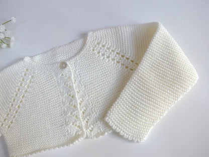 Chaqueta corta punto bobo beig - PARDALETS