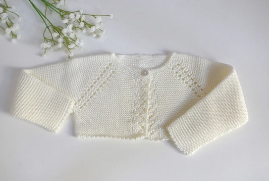 Chaqueta corta punto bobo beig - PARDALETS