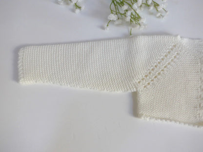 Chaqueta corta punto bobo beig - PARDALETS