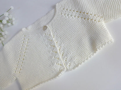 Chaqueta corta punto bobo beig - PARDALETS