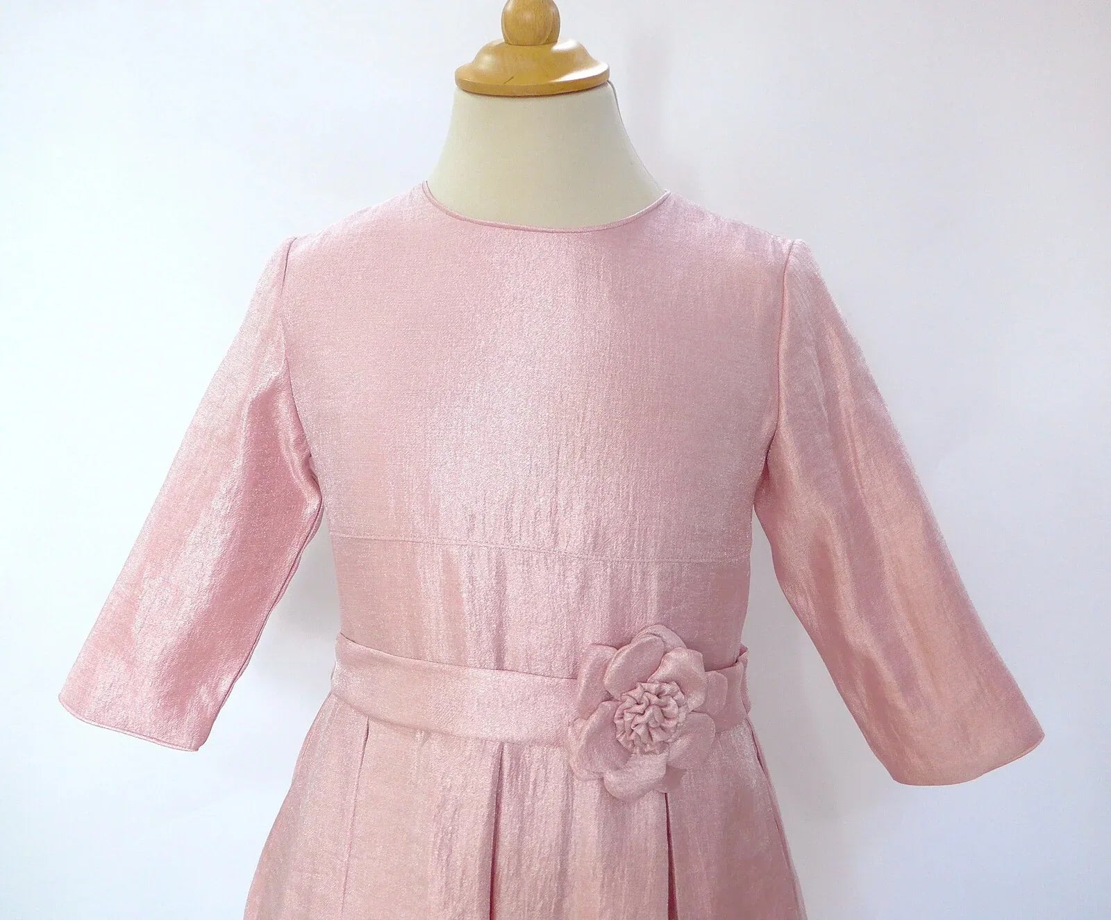 Vestido rosa con manga francesa - PARDALETS