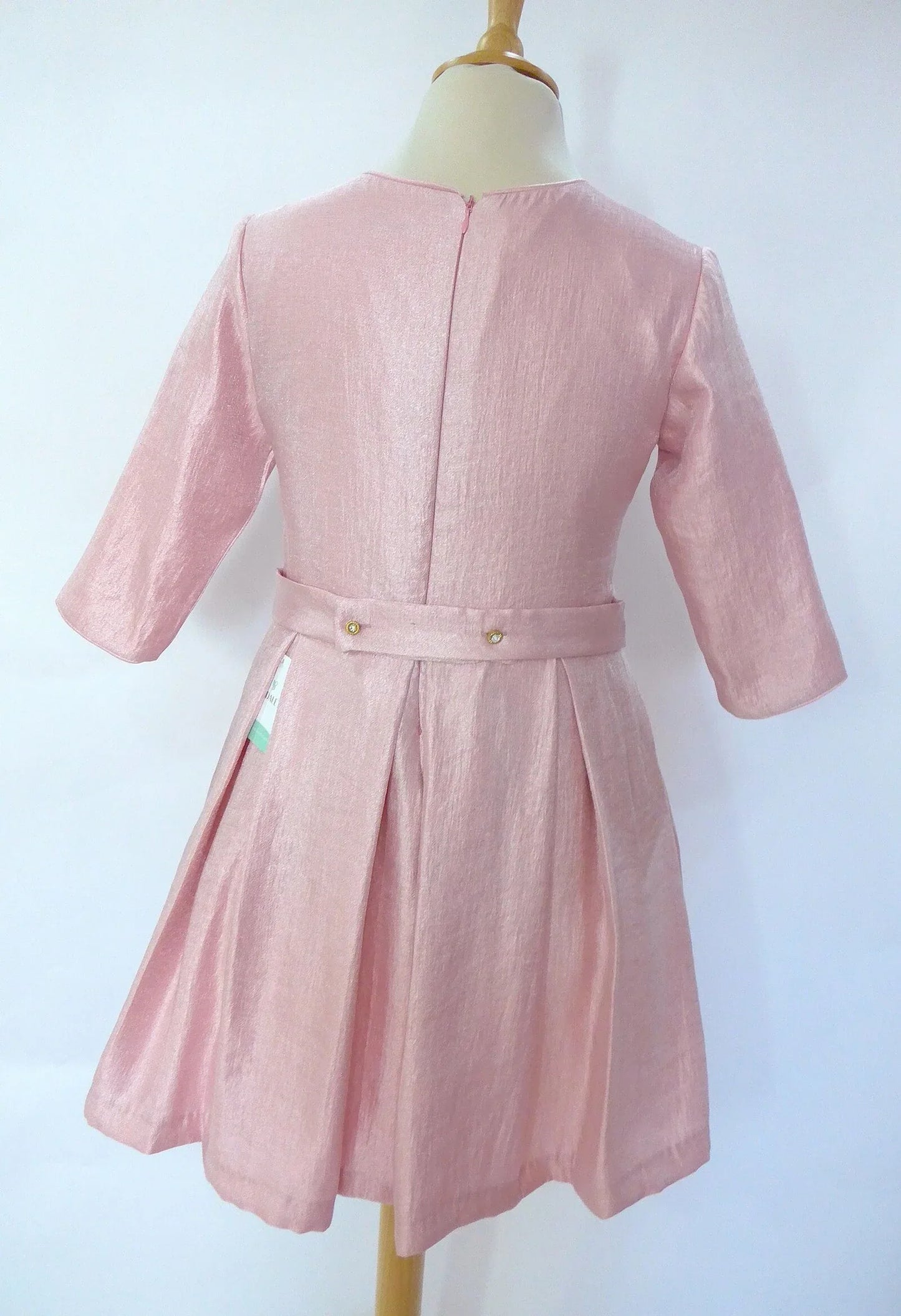 Vestido rosa con manga francesa - PARDALETS