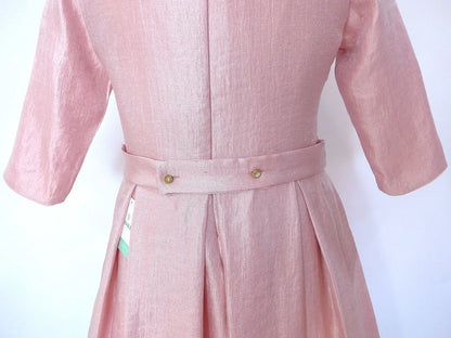 Vestido rosa con manga francesa - PARDALETS