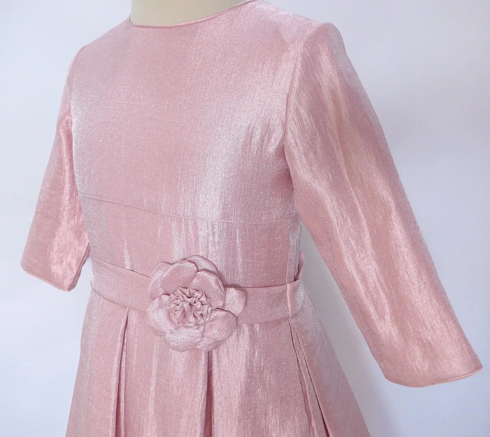 Vestido rosa con manga francesa - PARDALETS