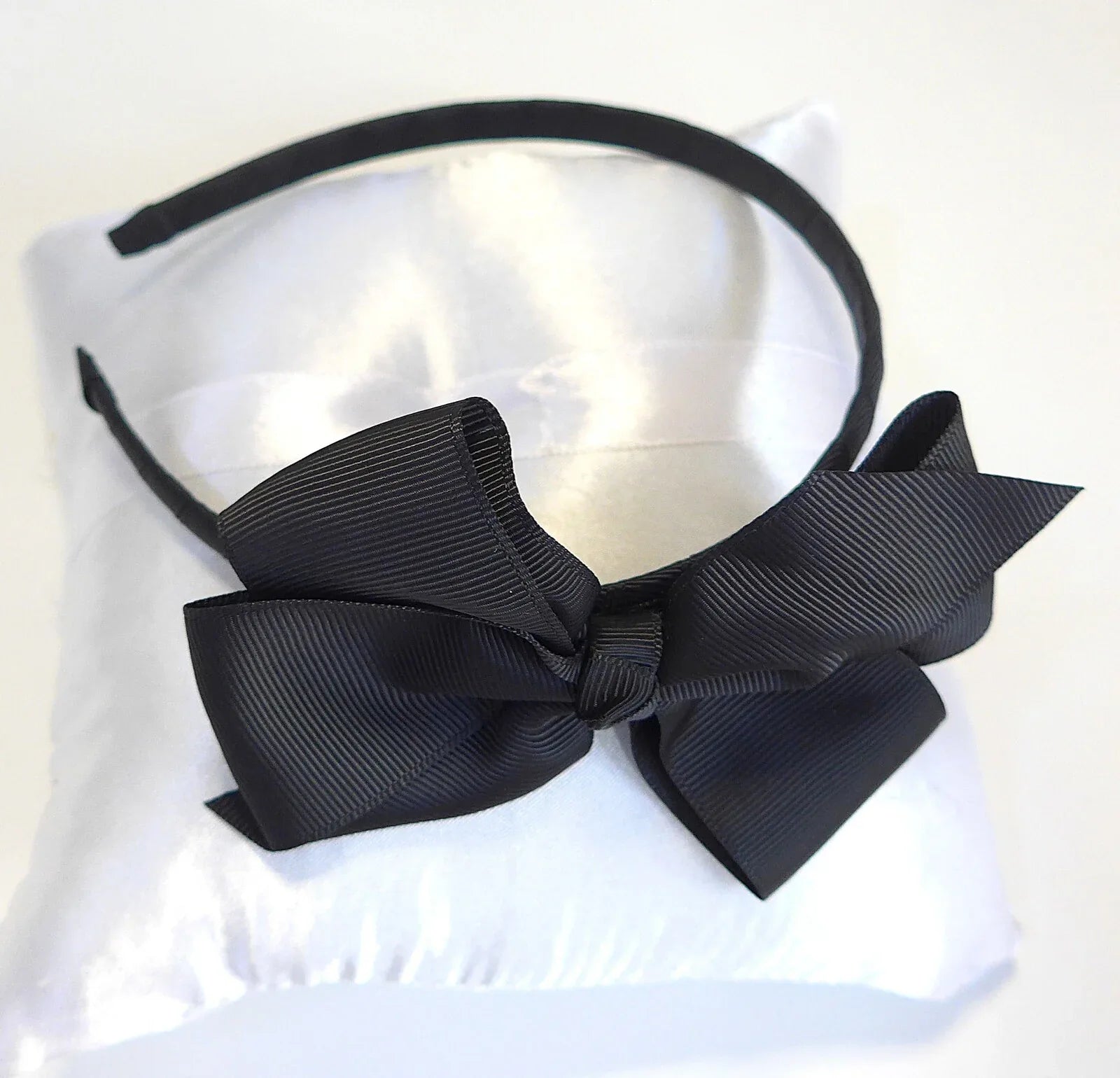 Diadema lazo grosgain negro - PARDALETS