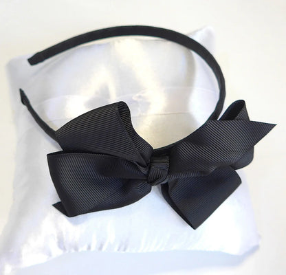 Diadema lazo grosgain negro - PARDALETS