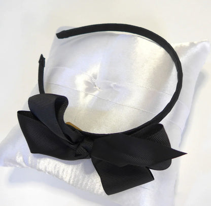 Diadema lazo grosgain negro - PARDALETS