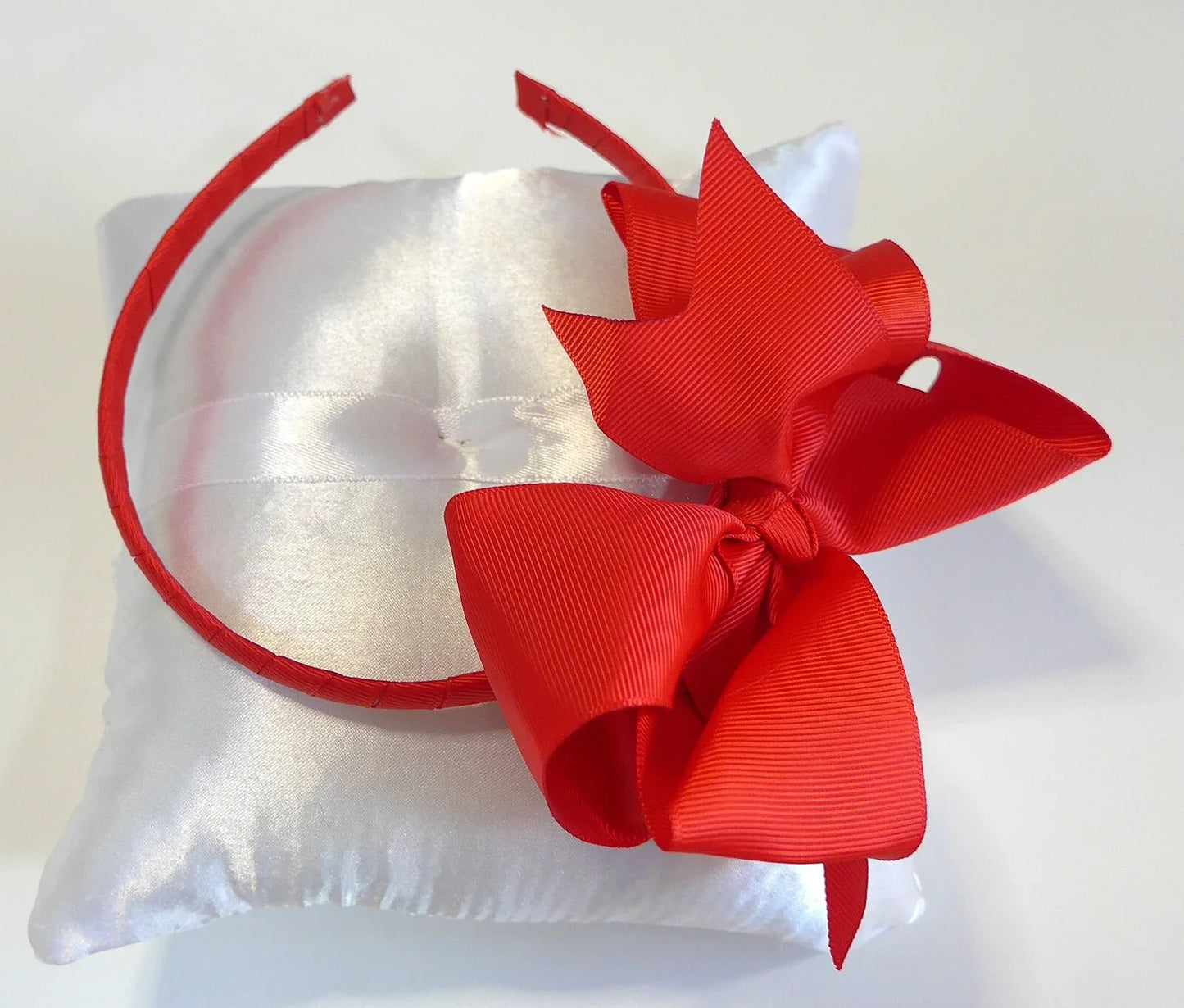Diadema lazo supergrande grosgain rojo - PARDALETS