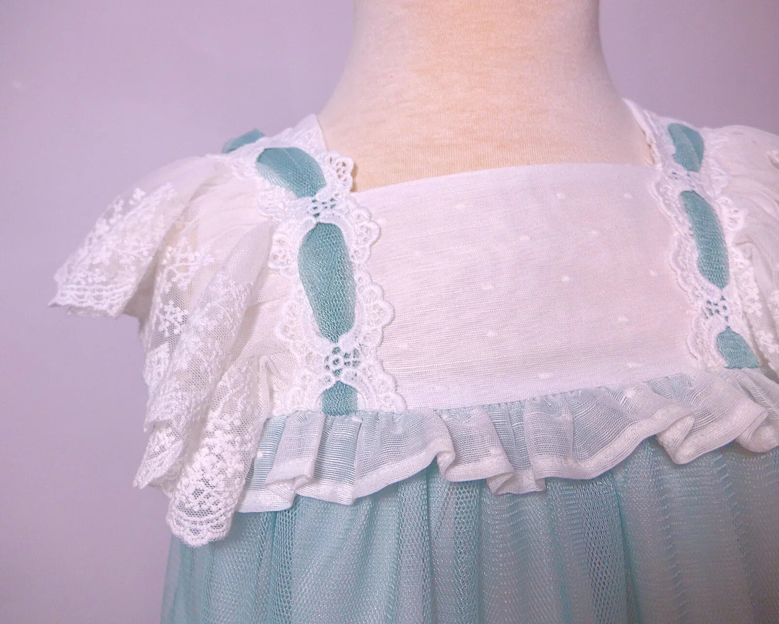 Vestido de tul verde agua - PARDALETS