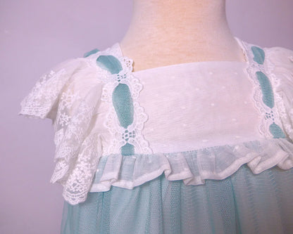 Vestido de tul verde agua - PARDALETS