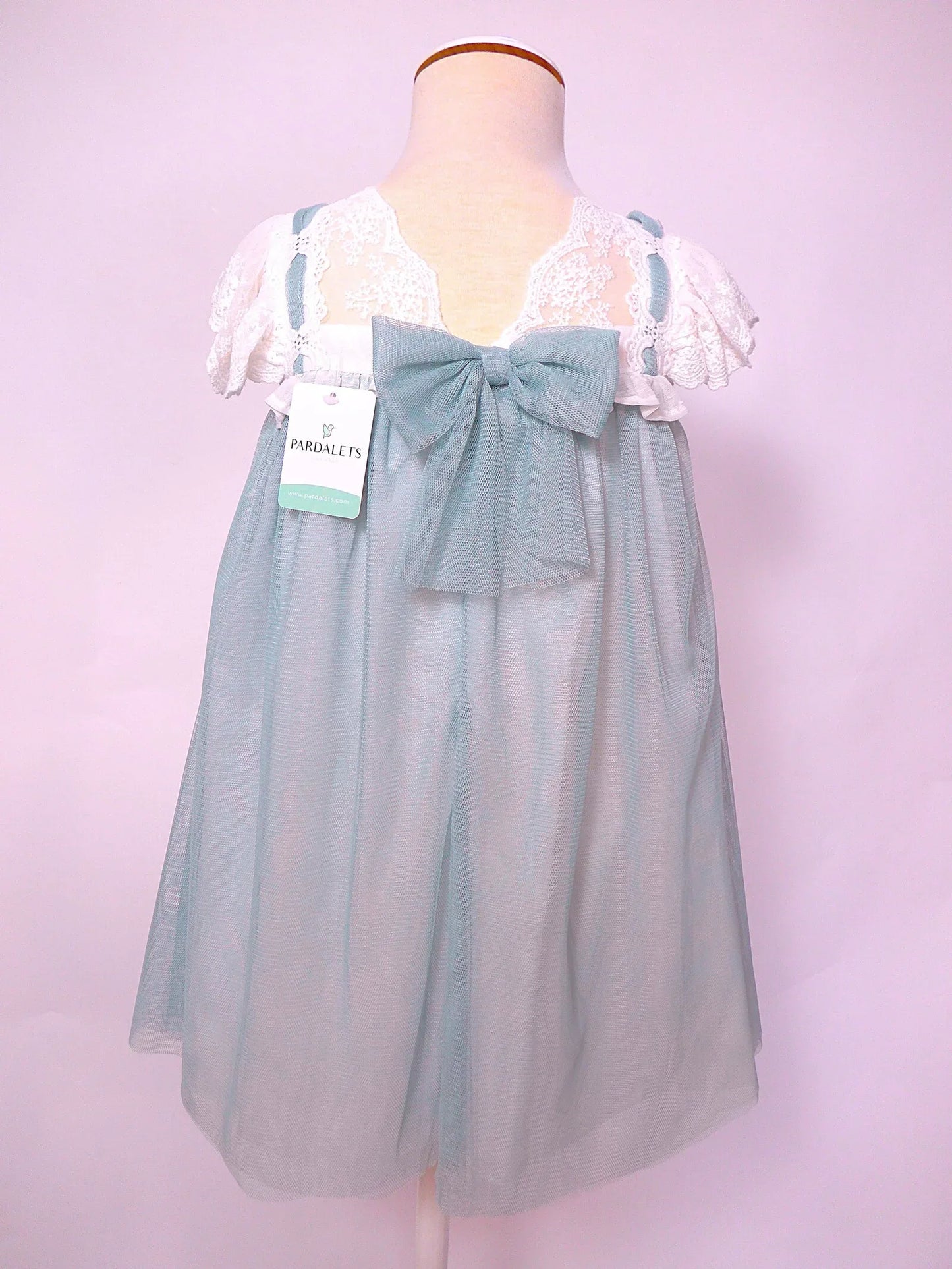 Vestido de tul verde agua - PARDALETS