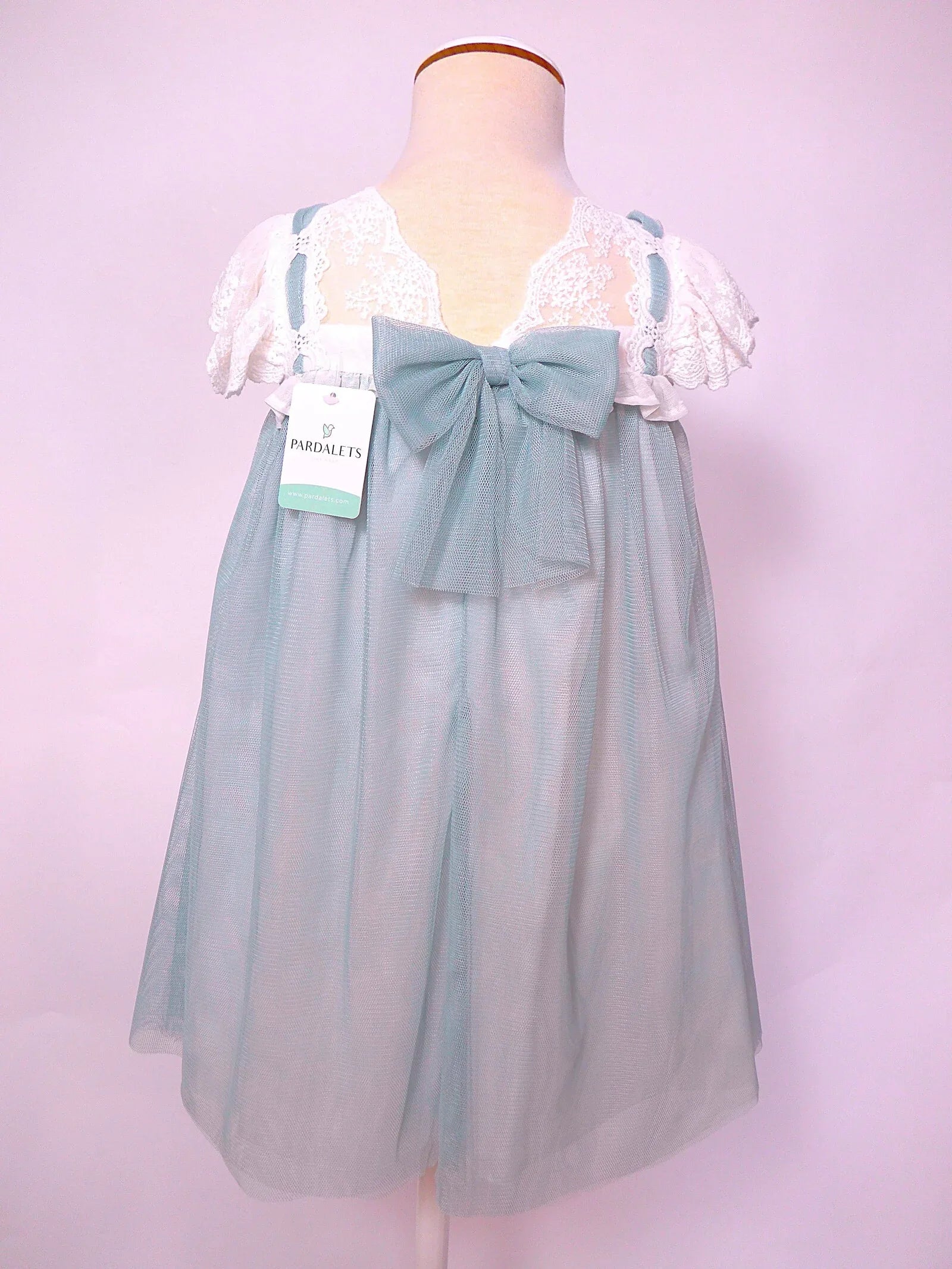 Vestido de tul verde agua - PARDALETS
