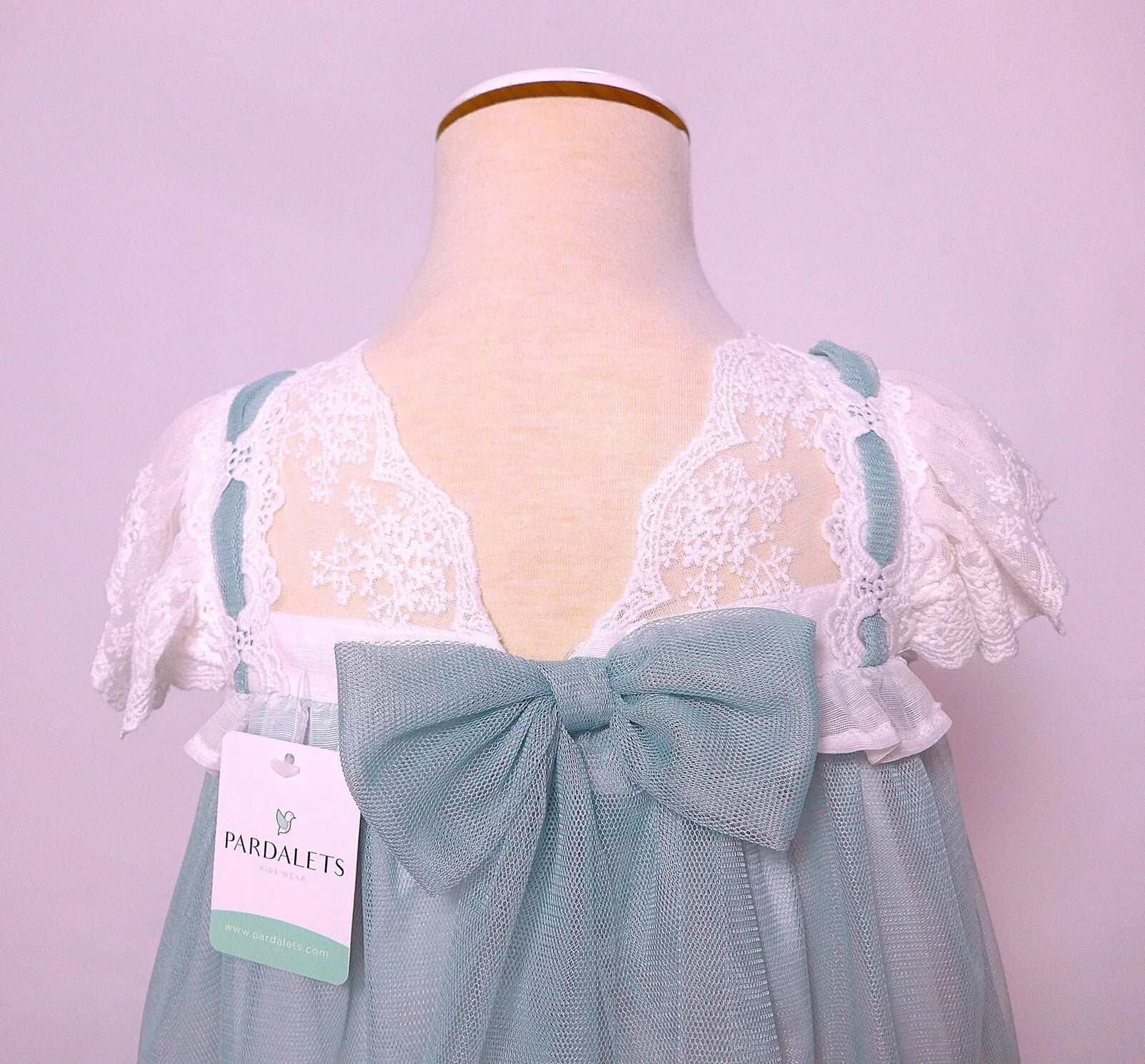 Vestido de tul verde agua - PARDALETS