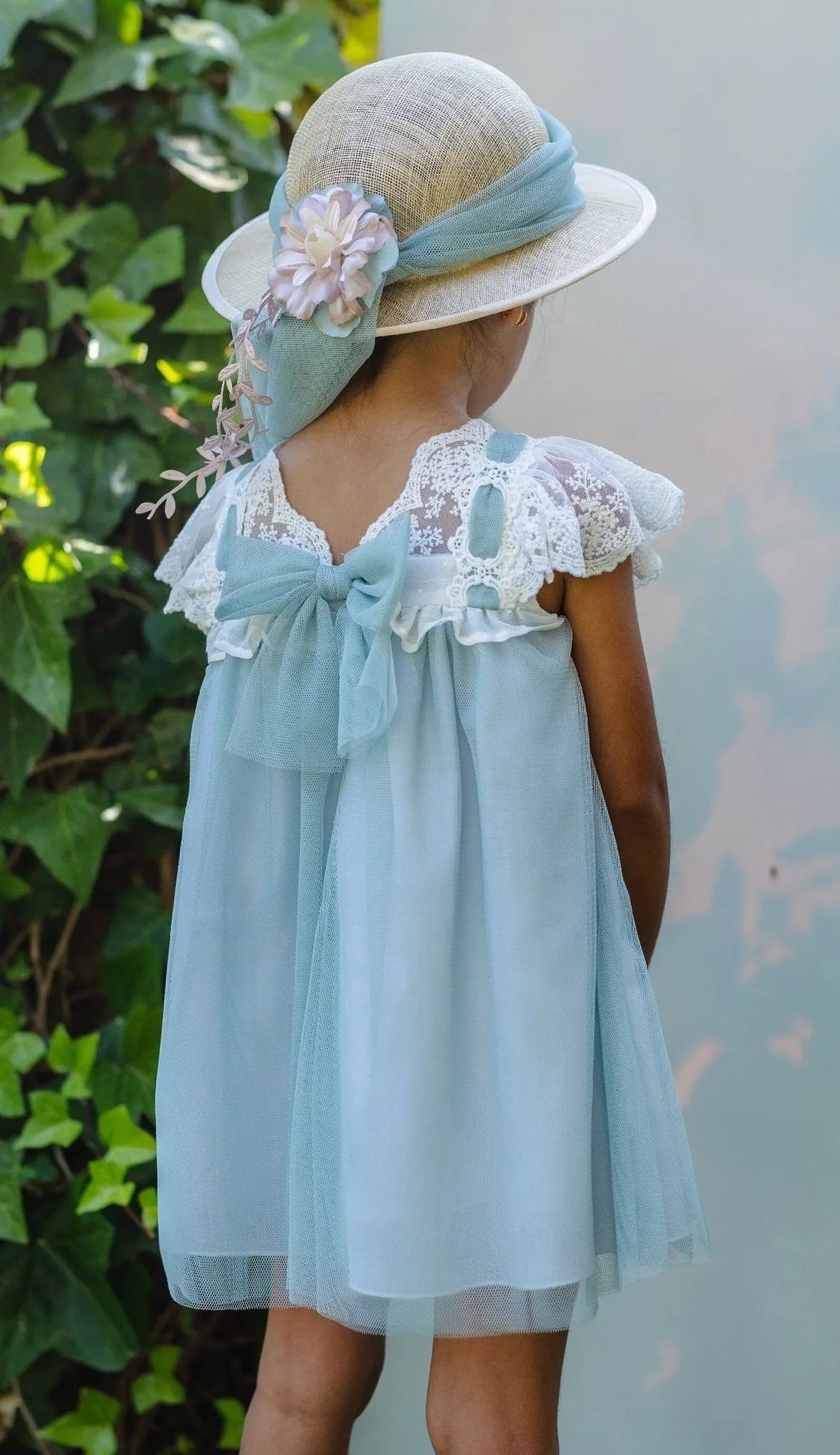 Vestido de tul verde agua - PARDALETS