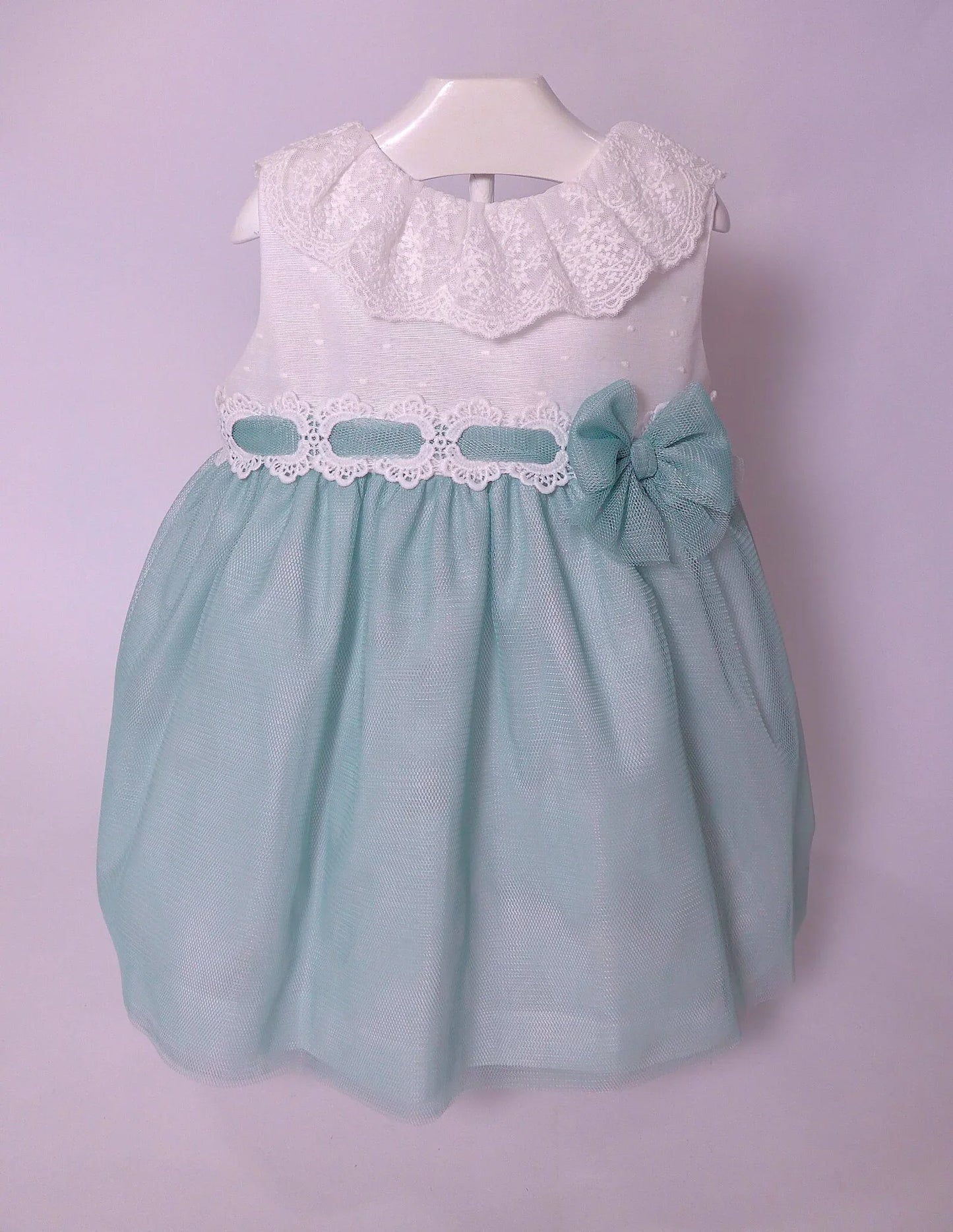 Vestido tul verde empolvado - PARDALETS