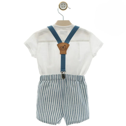 Conjunto camisa y short con tirantes "Damas" - PARDALETS