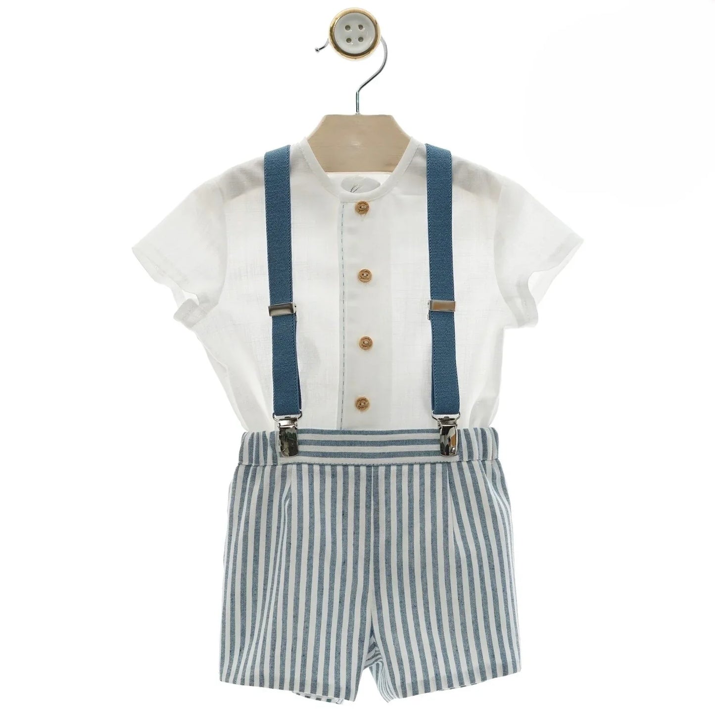 Conjunto camisa y short con tirantes "Damas" - PARDALETS