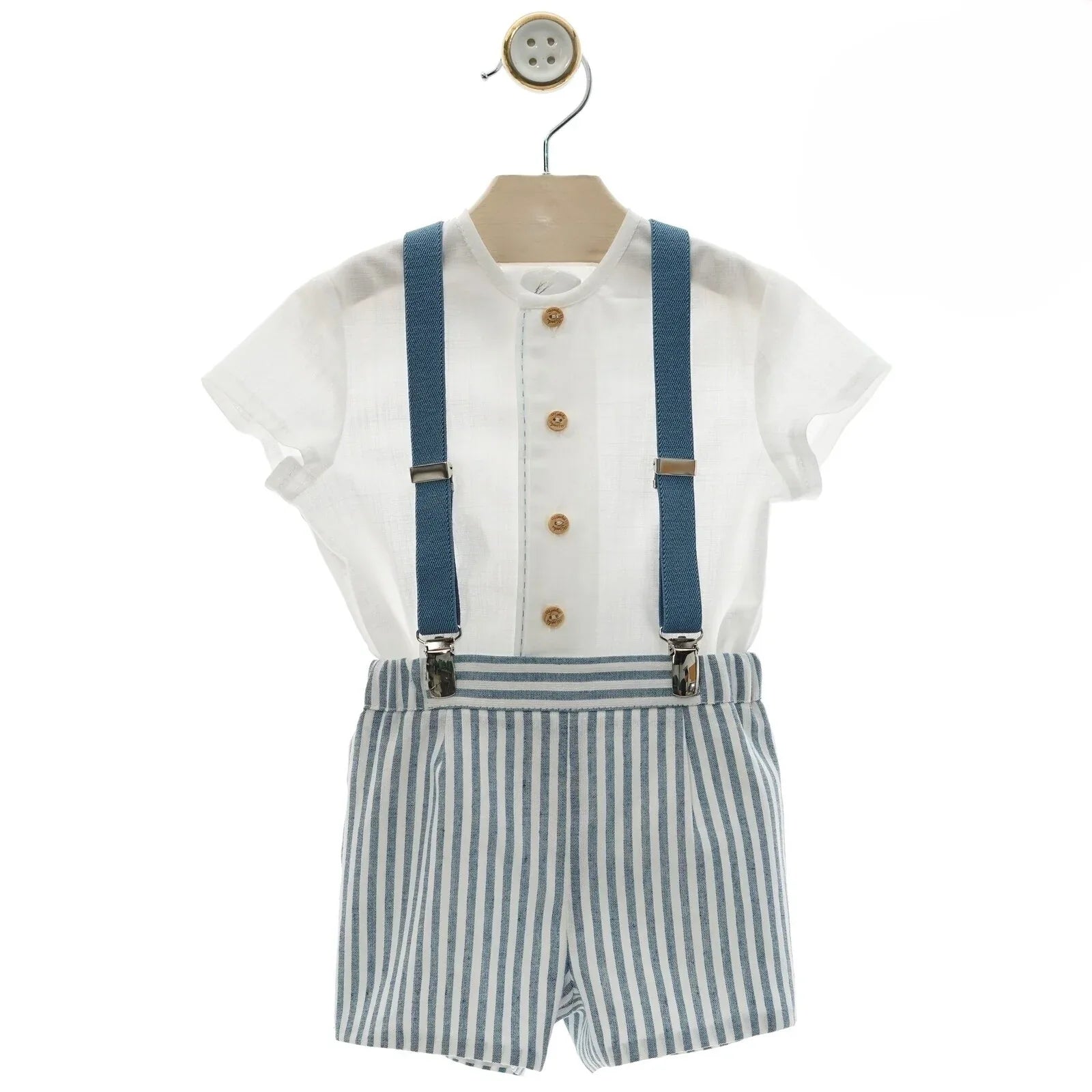 Conjunto camisa y short con tirantes "Damas" - PARDALETS