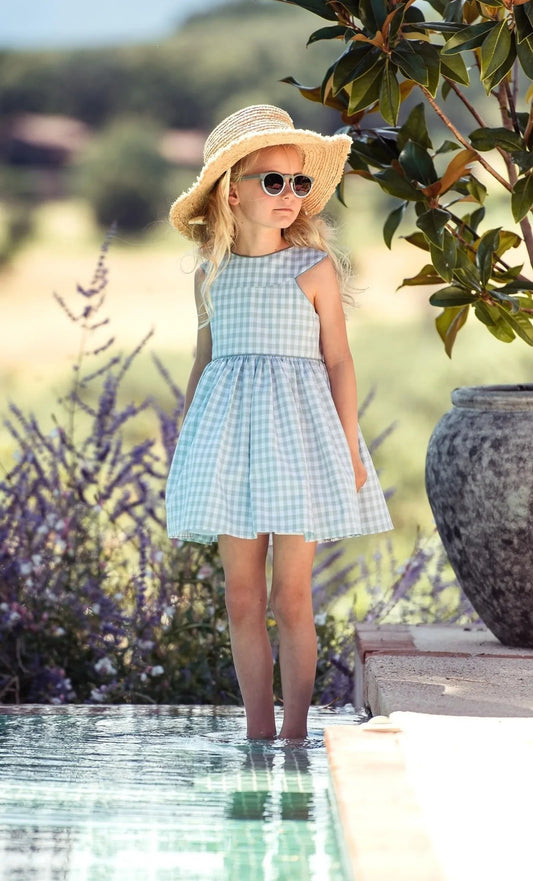 Vestido vichy verde mint "Lancelot" - PARDALETS