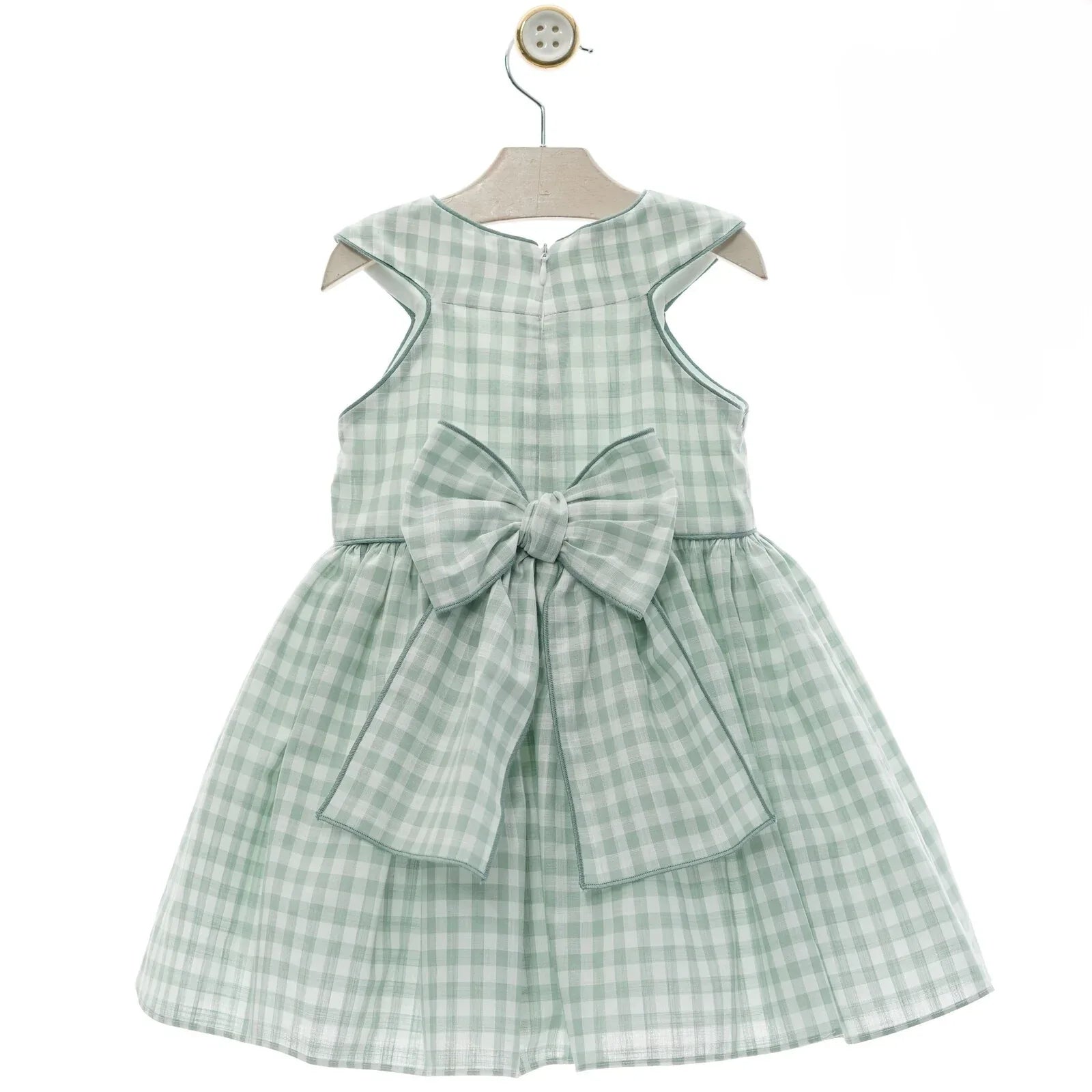 Vestido vichy verde mint "Lancelot" - PARDALETS