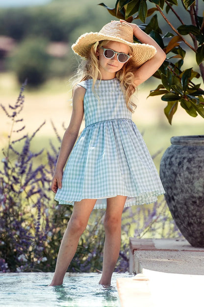 Vestido vichy verde mint "Lancelot" - PARDALETS