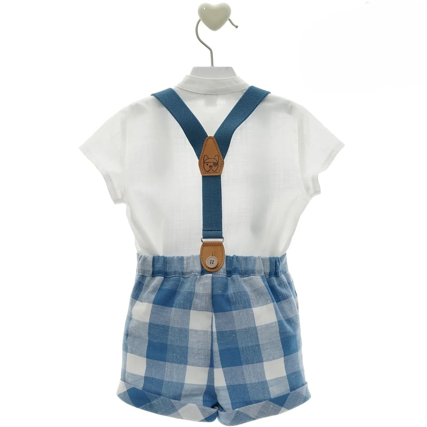 Conjunto short cuadros y tirantes "Escorpio" - PARDALETS