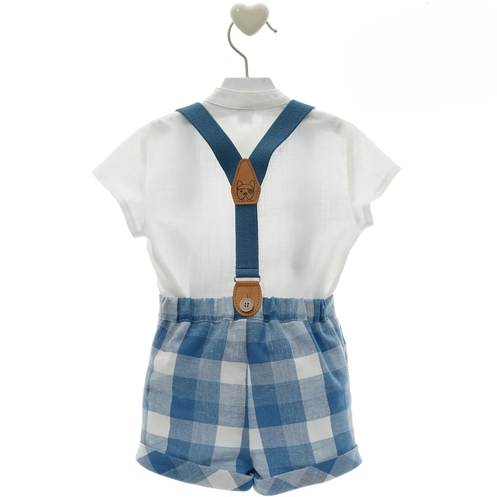 Conjunto short cuadros y tirantes "Escorpio" - PARDALETS