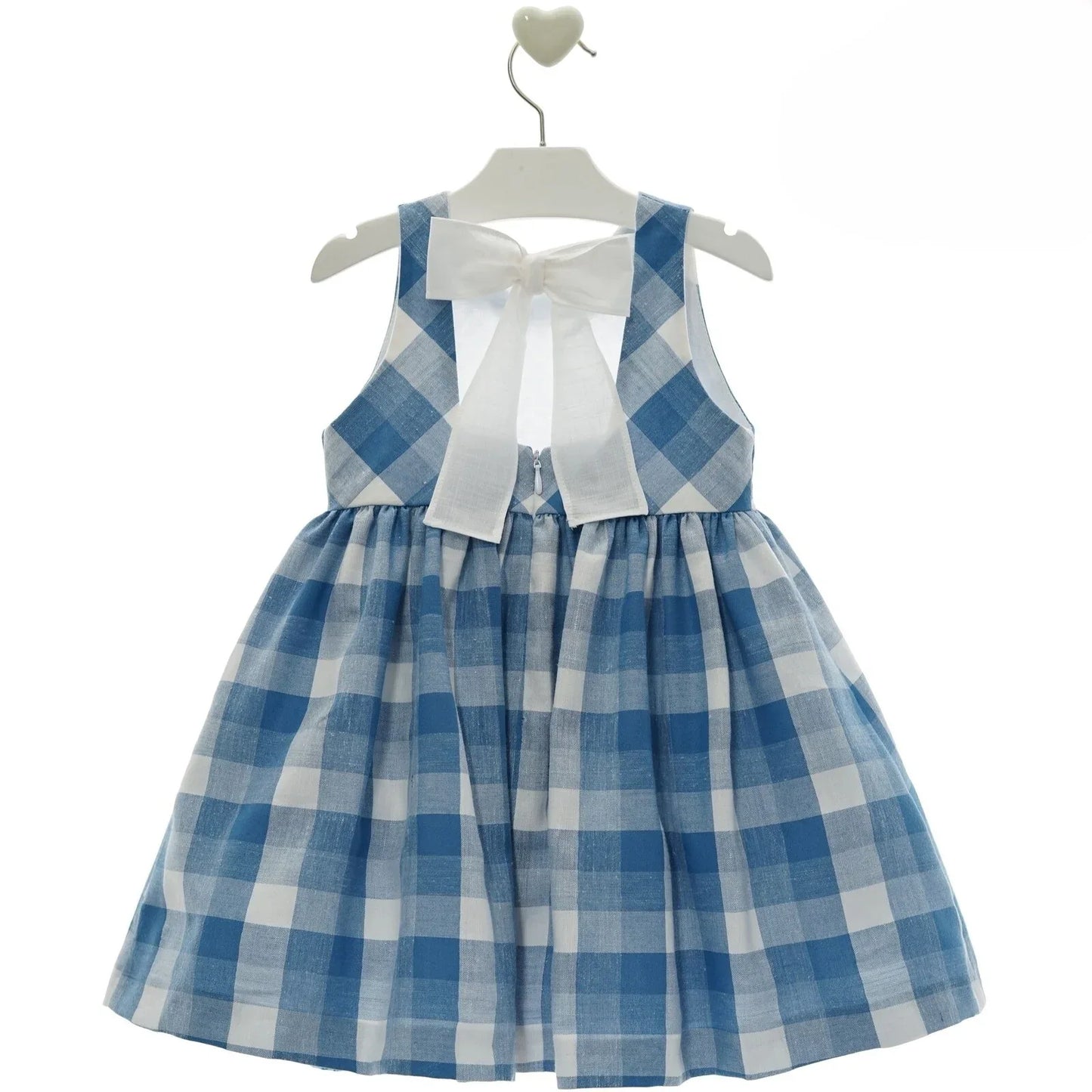 Vestido cuadros azules "Escorpio" - PARDALETS