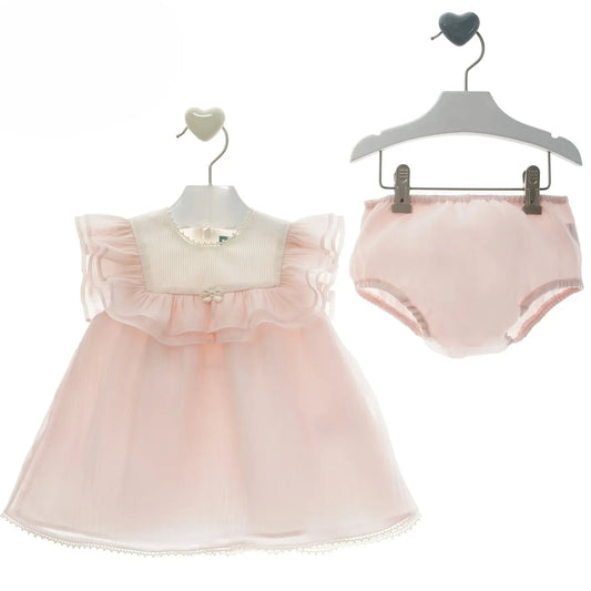 Vestido con braguita rosita "Libra" - PARDALETS