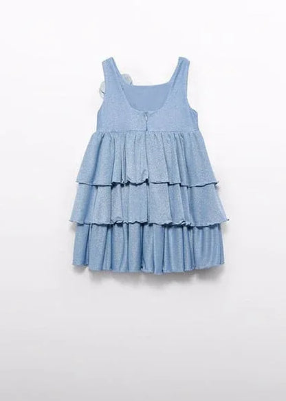 Vestido con brillito azul lavanda - PARDALETS
