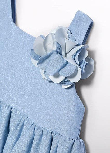 Vestido con brillito azul lavanda - PARDALETS