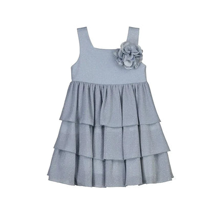 Vestido con brillito azul lavanda - PARDALETS