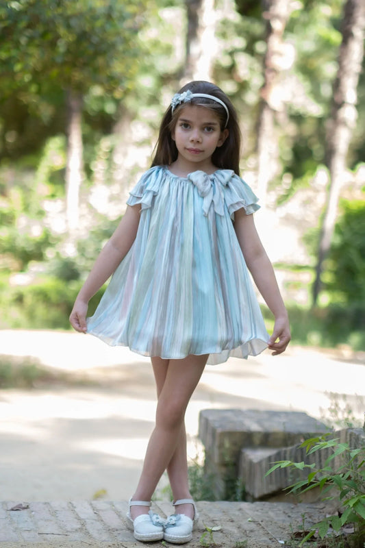 Vestido gasa estampado multicolor - PARDALETS