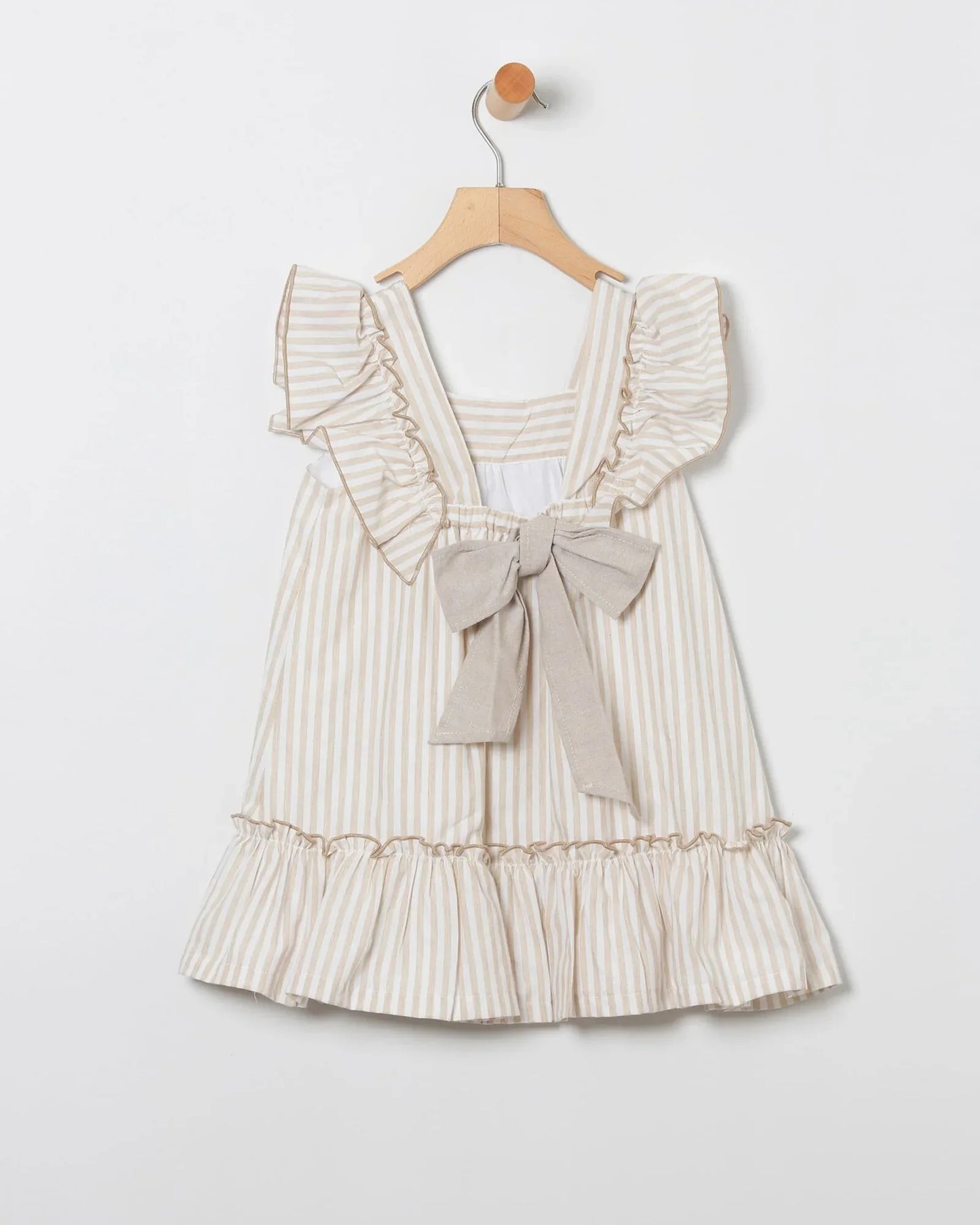 Vestido rayas tostado - PARDALETS