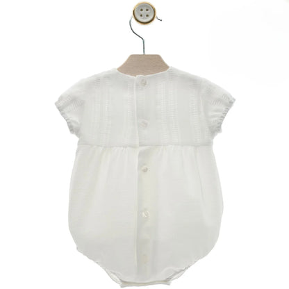 Pelele blanco y verde "Romance" - PARDALETS