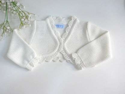 Chaqueta blanco roto tipo bolero - PARDALETS