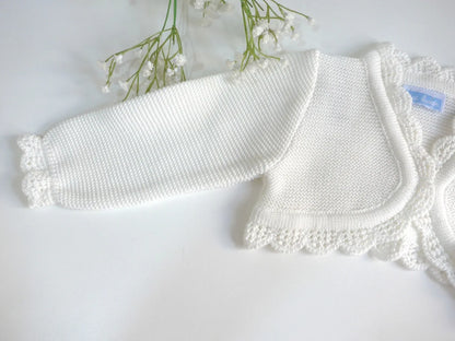 Chaqueta blanco roto tipo bolero - PARDALETS