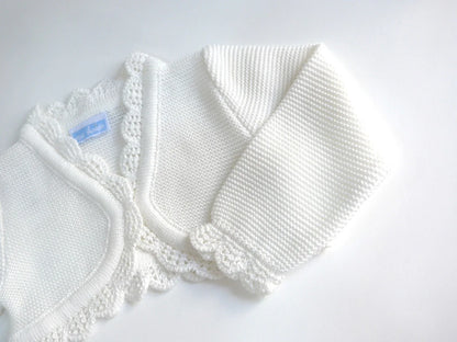 Chaqueta blanco roto tipo bolero - PARDALETS